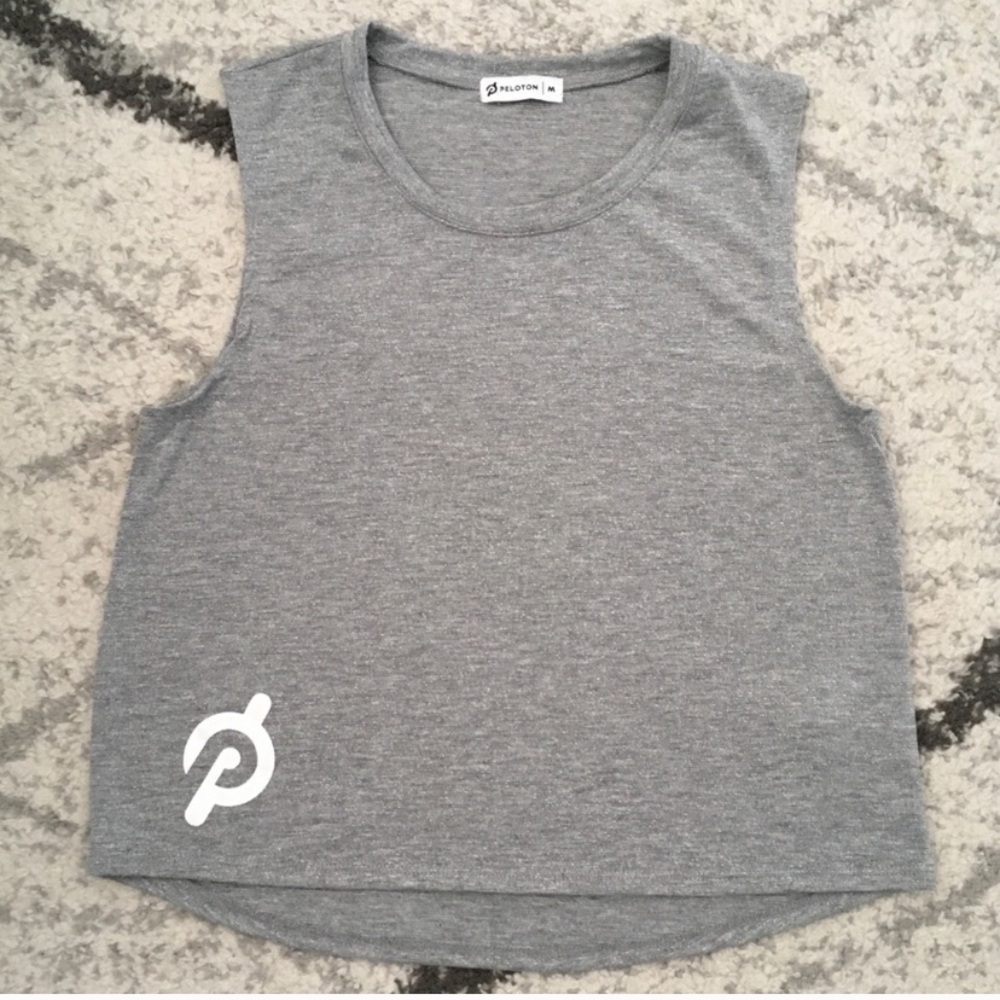 Peloton sparkle crop muscle tank